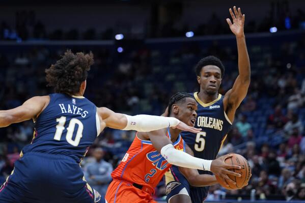 Dort's 27 points lead Thunder past reeling Pelicans, 108-100 | AP News